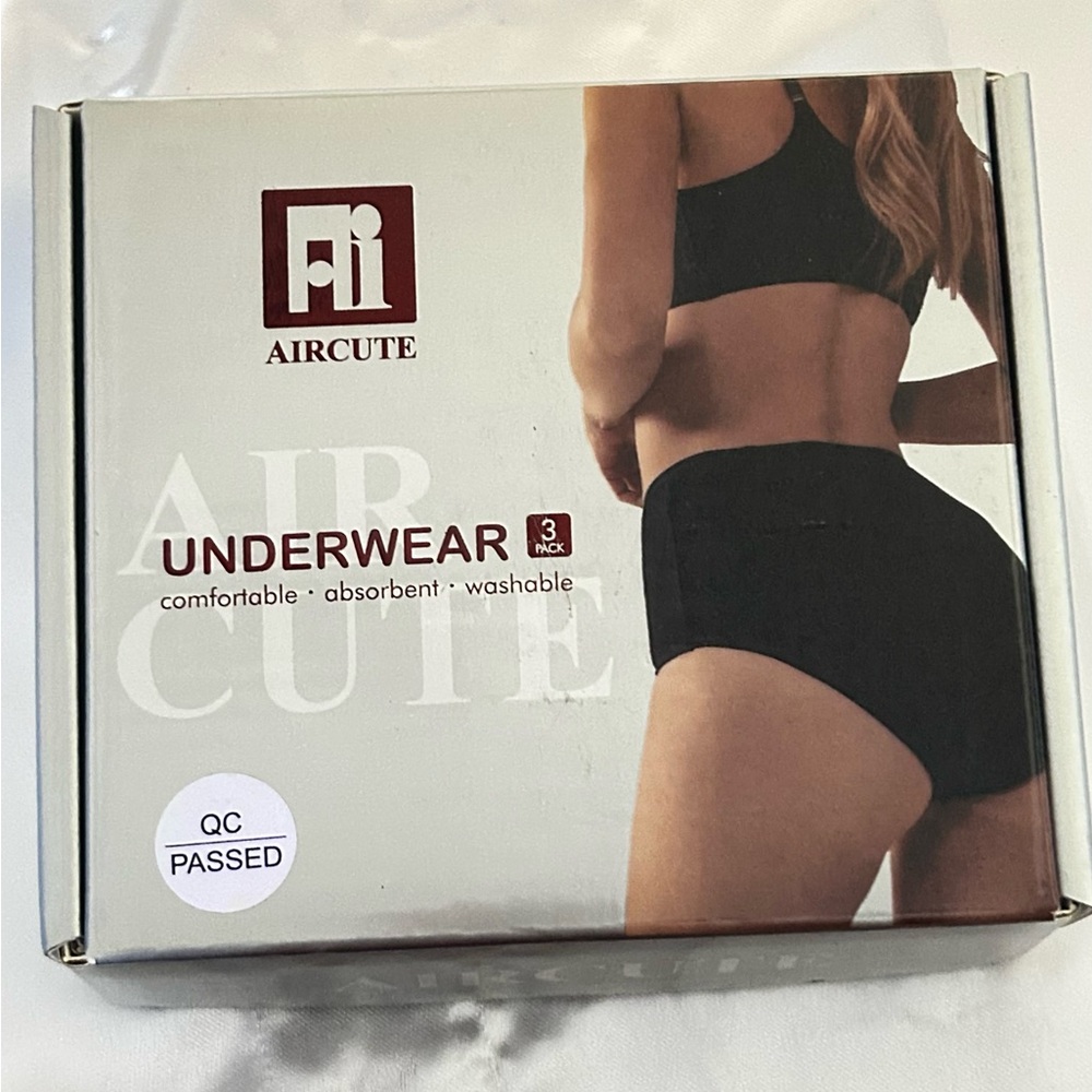 AIRCUTE Sz XXL‎ PK OF 3 Women's Washable Absorbency Urine Incontinence Underwear